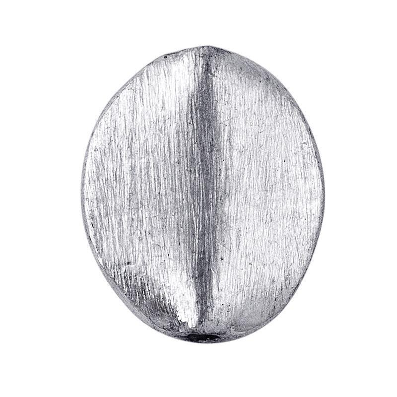 Gold Overlay Round Shape Brushed Bead 10MM